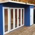 Shire Aster 10x8 Summerhouse with Storage Blue Finish