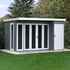Shire Aster 10x8 Summerhouse with Storage Grey Finish