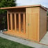 Shire Aster 10x8 Summerhouse with Storage Shed Wood Finish