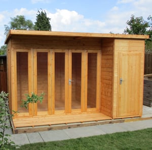 Shire Aster 12x8 Summerhouse with Storage Shed