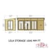 Shire Lela 16x6 Summerhouse with Storage Shed Dimensions