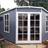 Shire Hampton 10x10 Corner Summerhouse with Grey Finish