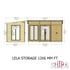 Shire Lela 12x6 Summerhouse with Shed Dimensions