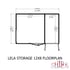 Shire Lela 12x8 Summerhouse with Shed Floor Plan