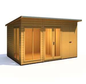 Shire Lela 12x8 Summerhouse with Storage Shed