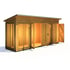 Shire Lela 16x4 Pent Garden Room with Shed