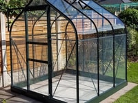 Halls Supreme Green 6x6 Greenhouse - Horticultural Glazing