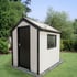 Swallow 6x8 Luxury Shed in White and Black