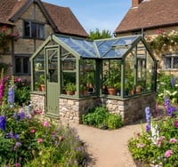 Swallow Cygnet 6x15 Dwarf Wall Wooden Greenhouse