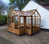 Swallow Cygnet 6x11 T-Shaped Wooden Greenhouse