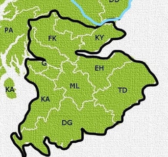 Free UK and Scottish Delivery Areas