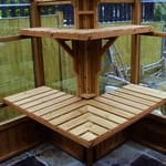 High Level Shelf to the Front Oiled Finish