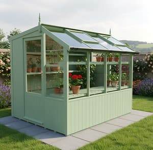 Swallow Jay 6x8 Painted Wooden Potting Shed