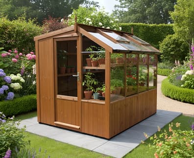 Swallow Jay 6x8 Wooden Potting Shed