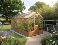 Swallow Kingfisher 6x10 Greenhouse + 4ft Shed Combination