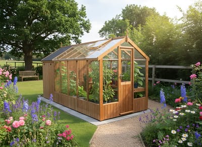 Swallow Kingfisher 6x10 Greenhouse + 4ft Shed Combination