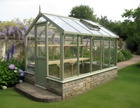 Swallow Kingfisher 6x10 Dwarf Wall Wooden Greenhouse