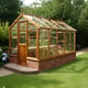 Swallow Kingfisher 6x10 Dwarf Wall Wooden Greenhouse