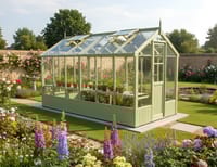 Swallow Kingfisher 6x14 Painted Wooden Greenhouse