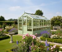 Swallow Kingfisher 6x16 Painted Wooden Greenhouse