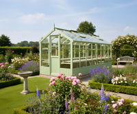 Swallow Kingfisher 6x16 Painted Wooden Greenhouse