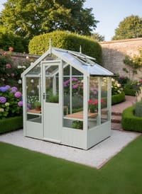 Swallow Kingfisher 6x4 Painted Wooden Greenhouse