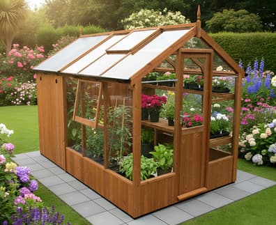 Swallow Kingfisher 6x4 + 4ft Shed Combination