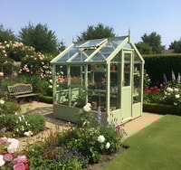 Swallow Kingfisher 6x6 Painted Wooden Greenhouse