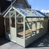 Swallow Kingfisher 6x8 Combi Greenhouse Summer Green Painted