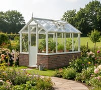 Swallow Kingfisher 6x4 Dwarf Wall Wooden Greenhouse