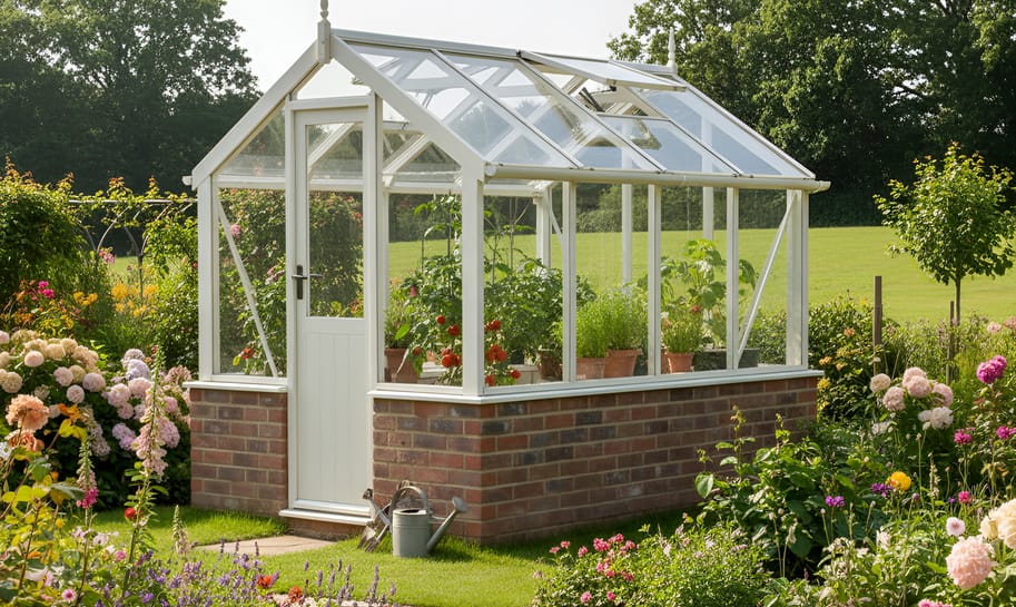 Swallow Kingfisher 6x4 Dwarf Wall Wooden Greenhouse