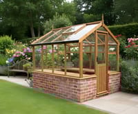 Swallow Kingfisher 6x6 Dwarf Wall Wooden Greenhouse