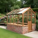 Swallow Kingfisher 6x8 Dwarf Wall Wooden Greenhouse