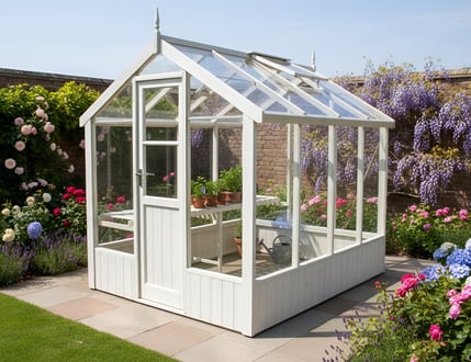 Swallow Kingfisher Painted Greenhouse