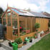 Swallow Kingfisher Combi Greenhouse 6x 6 with 8ft Shed Extension