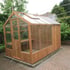 Swallow Kingfisher Combi Greenhouse 6x6 with 4ft Shed Extension