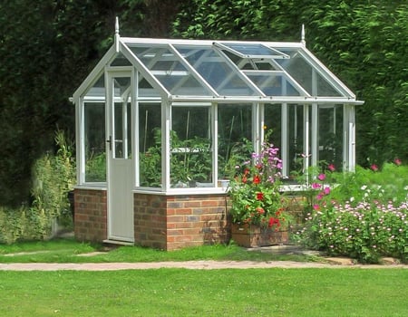 Swallow Wooden Greenhouse in Grey