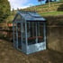 Swallow Lark 4x4 Wooden Greenhouse in Robins Egg Blue