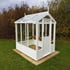 Swallow Lark 4x6 Wooden Greenhouse in Lily White