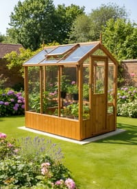 Swallow Lark 4x6 Wooden Greenhouse