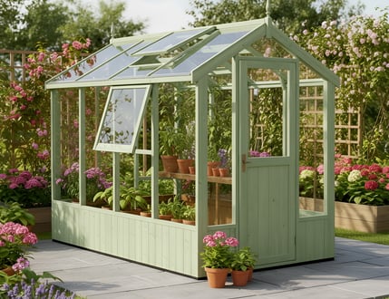 Swallow Lark Painted Greenhouse