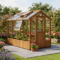 Swallow Lark 4x8 Wooden Greenhouse