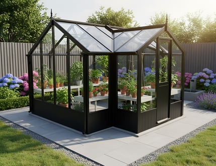 Swallow Mallard Painted Greenhouse