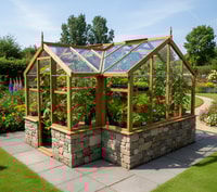 Swallow Mallard 8x11 Dwarf Wall Wooden Greenhouse