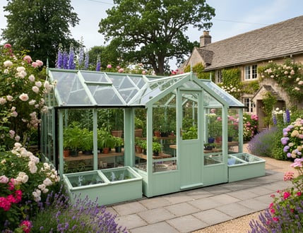 Swallow Mallard Painted Greenhouse