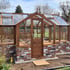 Swallow Mallard 8x15 Wooden Greenhouse with Oiled Finish Dwarf Wall