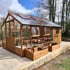 Swallow Raven 8x10 Combi Greenhouse Oiled Finish