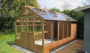 Swallow Raven 8x10 Greenhouse + 4ft Shed Combination