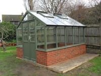 Swallow Raven 8x12 Dwarf Wall Wooden Greenhouse