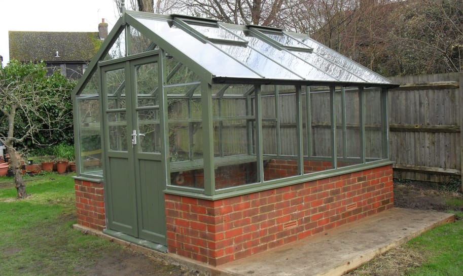 Swallow Raven 8x8 Dwarf Wall Wooden Greenhouse